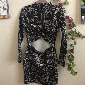 🎭Abstract Fitted Dress 🎭